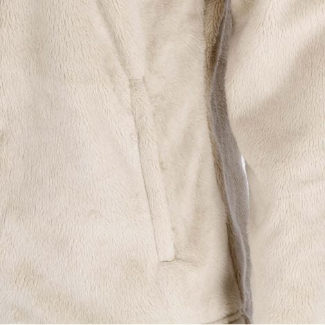 Chaqueta Peludo Vislan Mujer Beige Doite