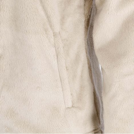 Chaqueta Peludo Vislan Mujer Beige Doite