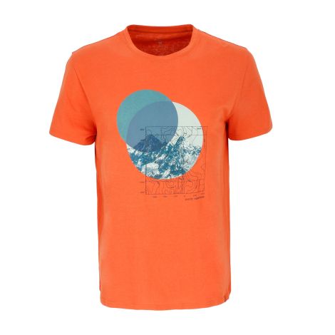 Polera Manga Corta Circles Men Orange Doite