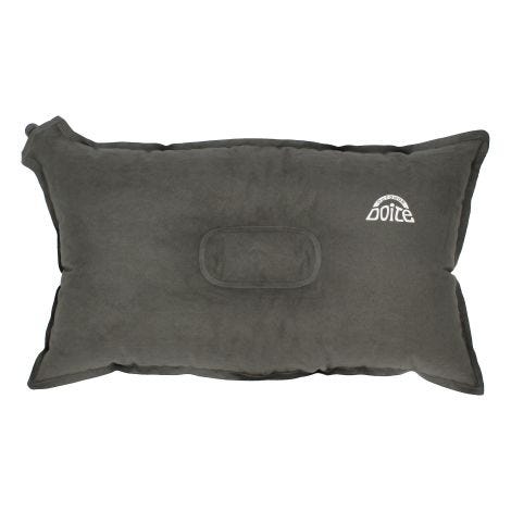 Almohada Autoinflable Suede Gris