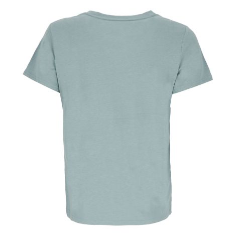 Polera Manga Corta Mountain Logo Women Teal Doite