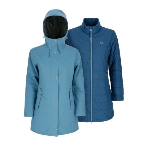 Parka 3 En 1 Skien Mujer Blue Doite