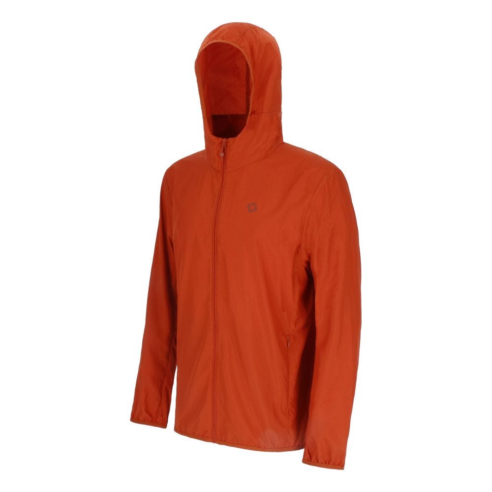 Chaqueta Cortaviento Ligera Hoodie Air Jkt Men Orange Doite